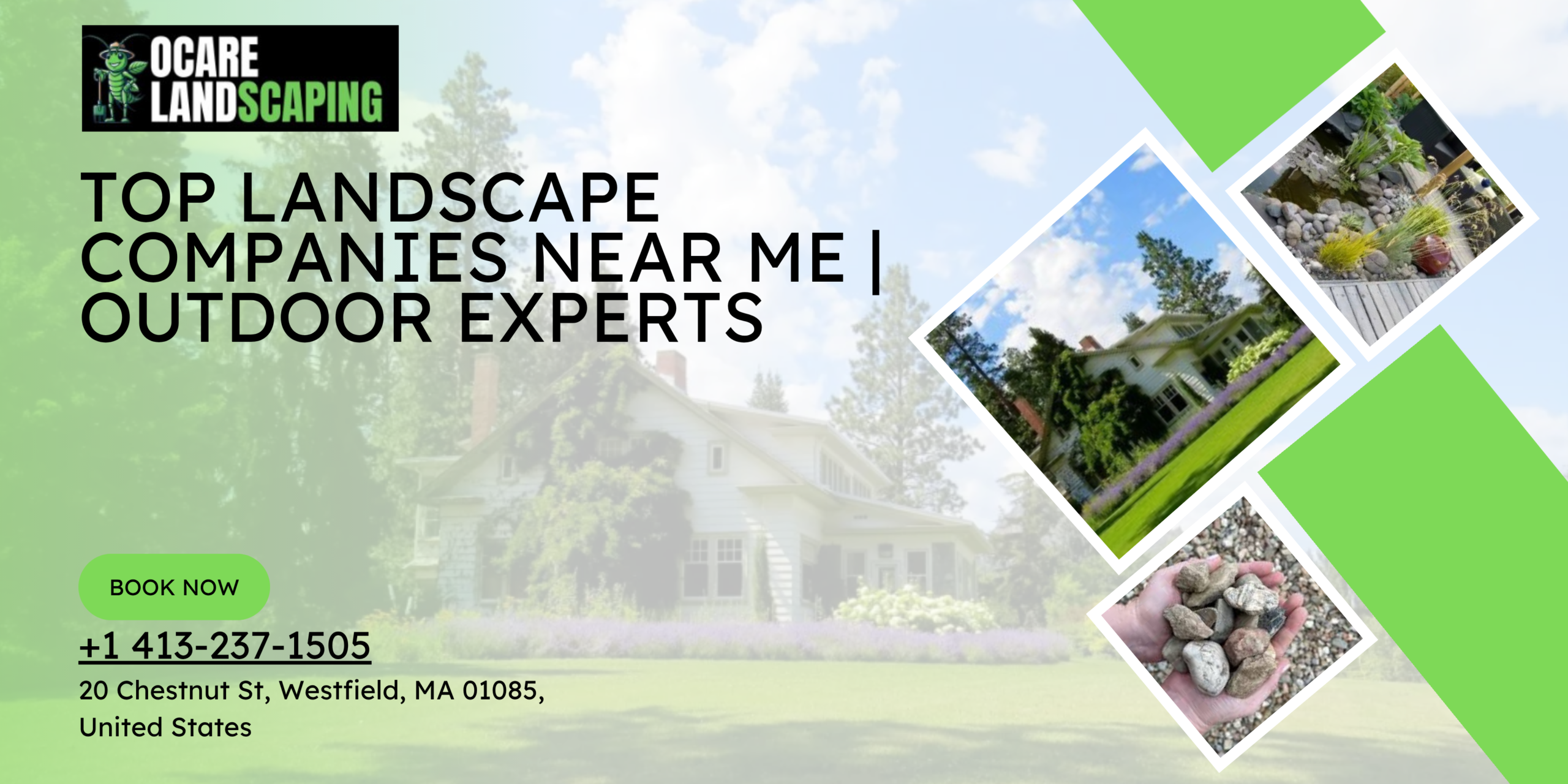 Professional landscape company creating a modern outdoor garden design
