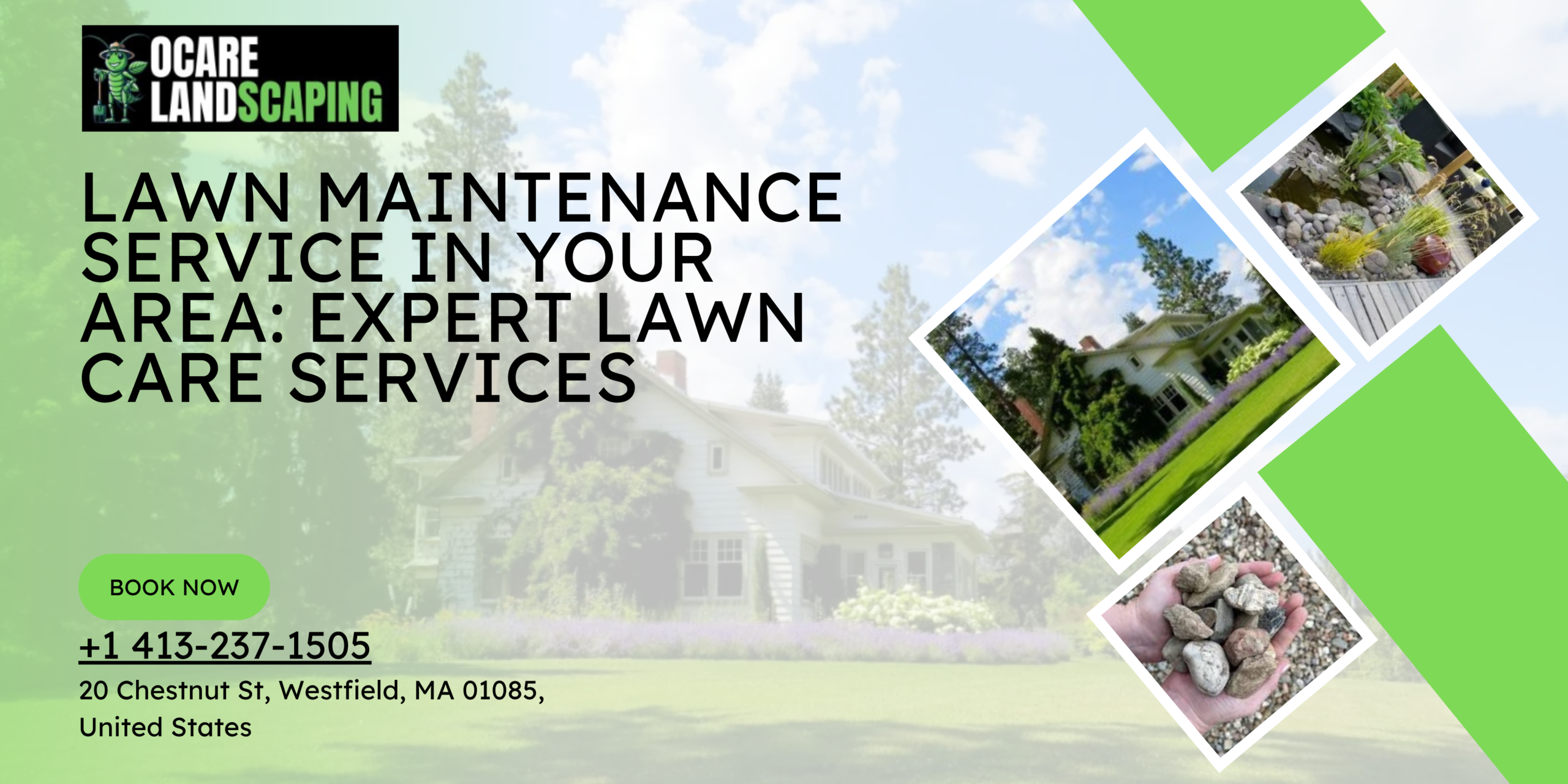 Professional lawn care specialist mowing and maintaining a lush green lawn in a residential Westfield neighborhood