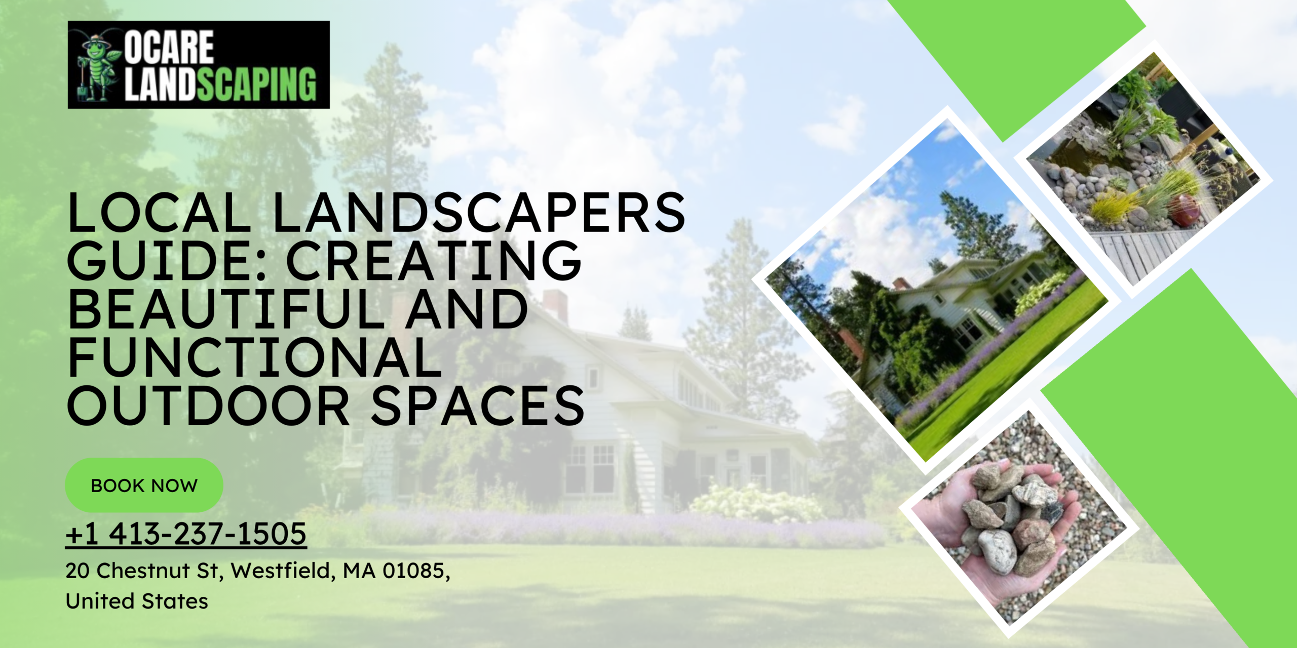Local landscapers designing and maintaining a residential garden